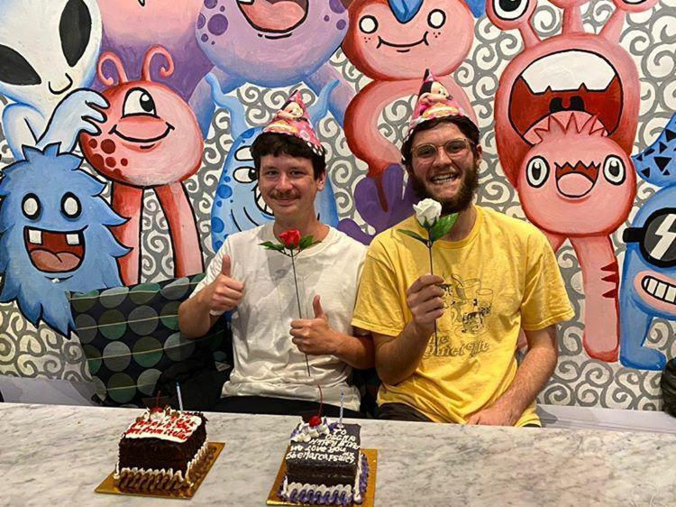 Stellar Capsules Hostel เซมินยัค ภายนอก รูปภาพ The creators of the series, Pendleton Ward and Patrick McHale, at the 2019 Cartoon Network Studio Tour